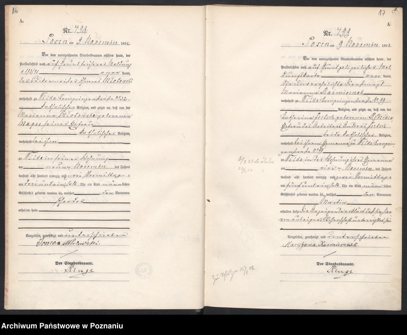 Obraz 11 z jednostki "Księga urodzeń t. II"