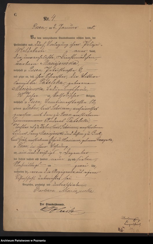 Obraz 7 z jednostki "Księga zgonów t. I"