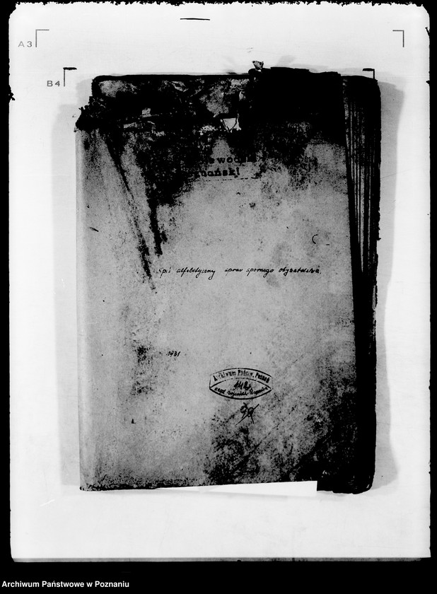 Obraz 4 z jednostki "Spis alfabetyczny spraw spornego obywatelstwa zdecydowanych przez Delegatów technicznych polskich i niemieckich od 9 XII 1929- 1 IV 1930"