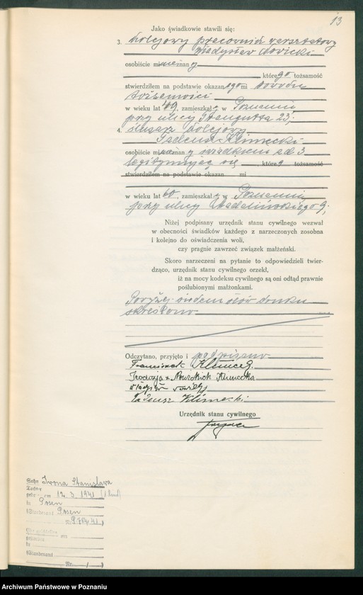 Obraz 15 z jednostki "Księga miejscowa małżeństw tom II [Rejestr główny małżeństw]"