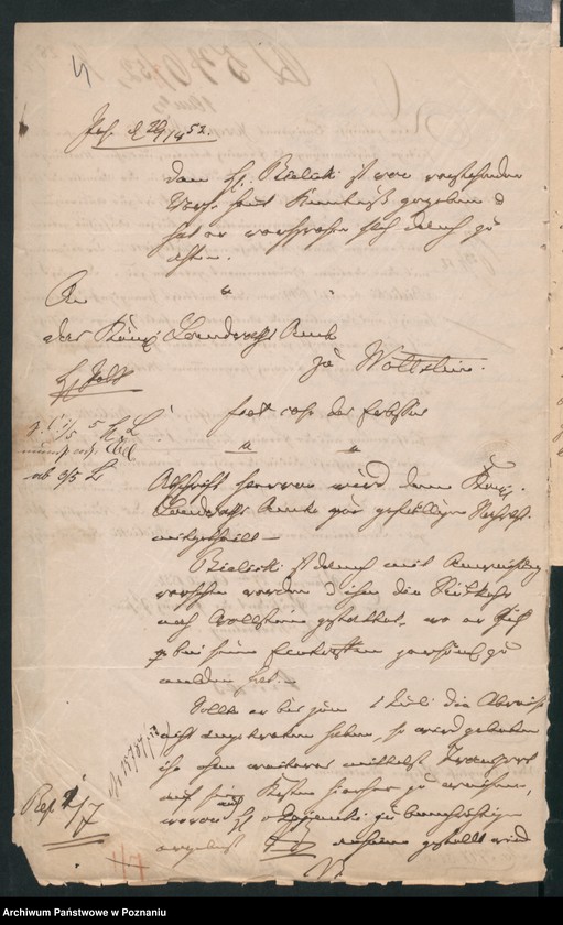 Obraz 7 z jednostki "A. betr. den polnischen Emigranten Josef Felix Bielicki Hauslehrer beim Fürsten Czartoryski"