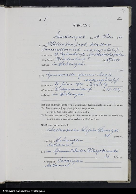 image.from.unit.number "Familienbuch/Zweitbuch/Nr 1 - 22"