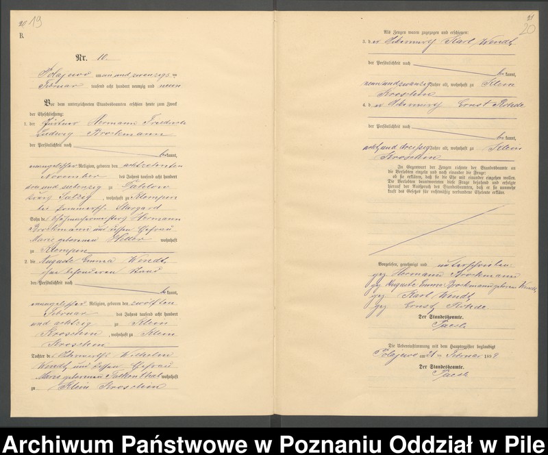 Obraz 13 z jednostki "Księga małżeństw"
