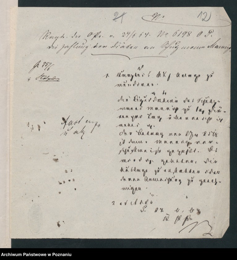 Obraz 19 z jednostki "A. gen. betr. Erlasse der höheren Behörden /Ministerium, Oberpräsident, Regierung…/ wider politische Umtriebe"