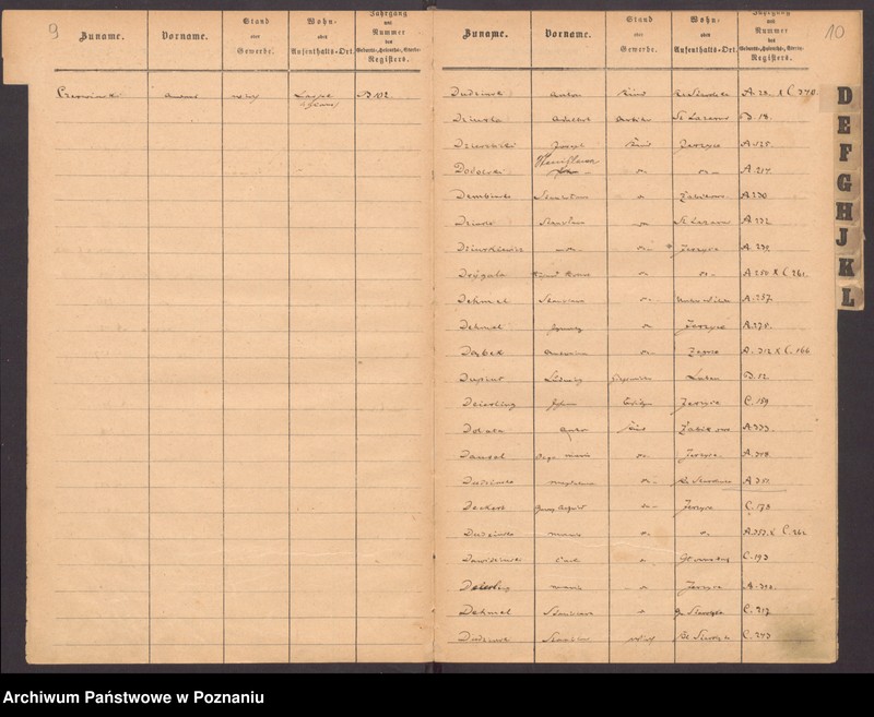 Obraz 9 z jednostki "Rejestr urodzeń, małżeństw, zgonów"
