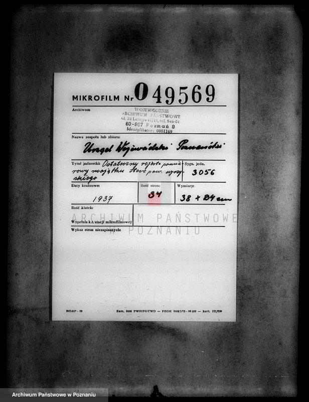 Obraz 2 z jednostki "Ostateczny rejestr pomiarowy majątku Stare powiatu wyrzyskiego"