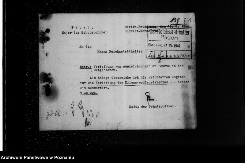 Obraz 5 z jednostki "Wykazy osób proponowanych do odznaczenia z urzędów terenowych"