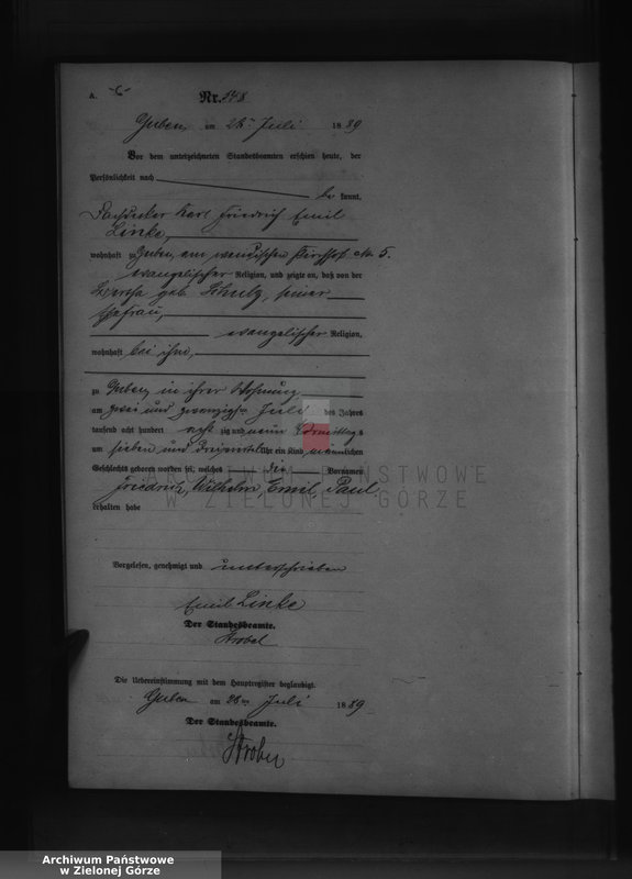 image.from.unit.number "Geburts-Neben-Register, Band II von No 543 bis No 998"