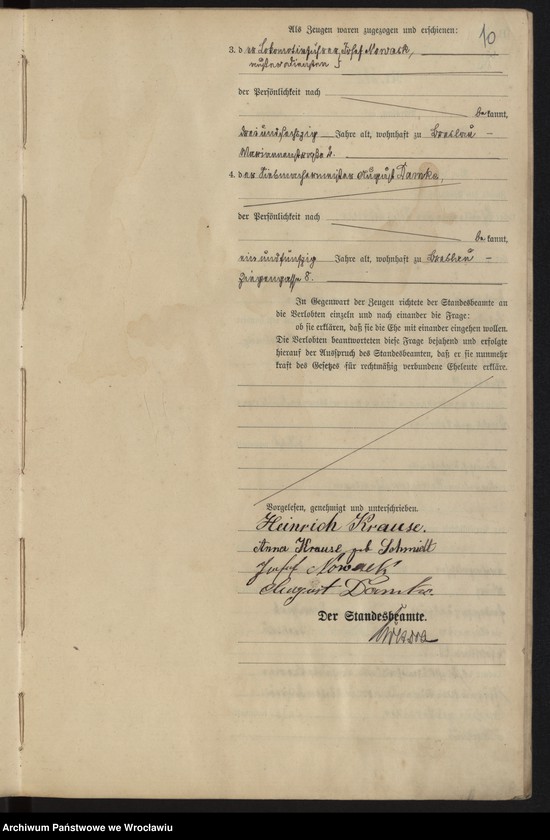 image.from.unit.number "Heiraths-Haupt-Register Breslau I 1898 Band 2"