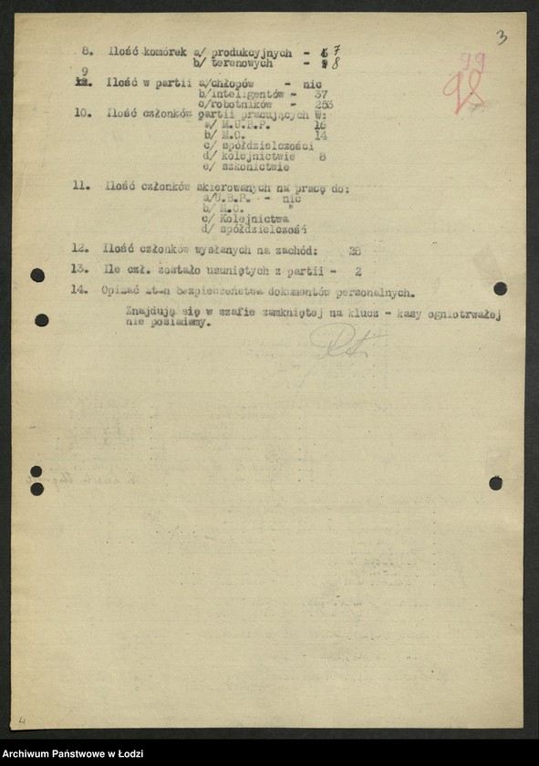 Obraz 4 z jednostki "Ankiety sprawozdawcze instruktora Komitetu Miejskiego Tomaszów Mazowiecki [z załącznikami]"