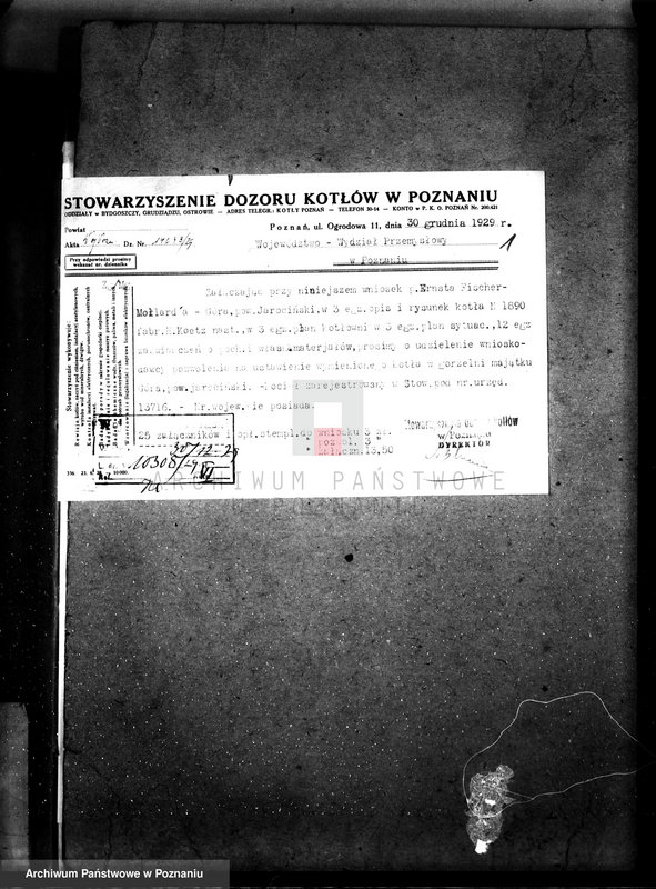 Obraz 5 z jednostki "Gorzelnia w majątku Góra pow. jarociński kocioł nr fabr. 1890 woj. 6405"