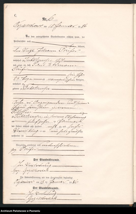 Obraz 9 z jednostki "Księga zgonów"