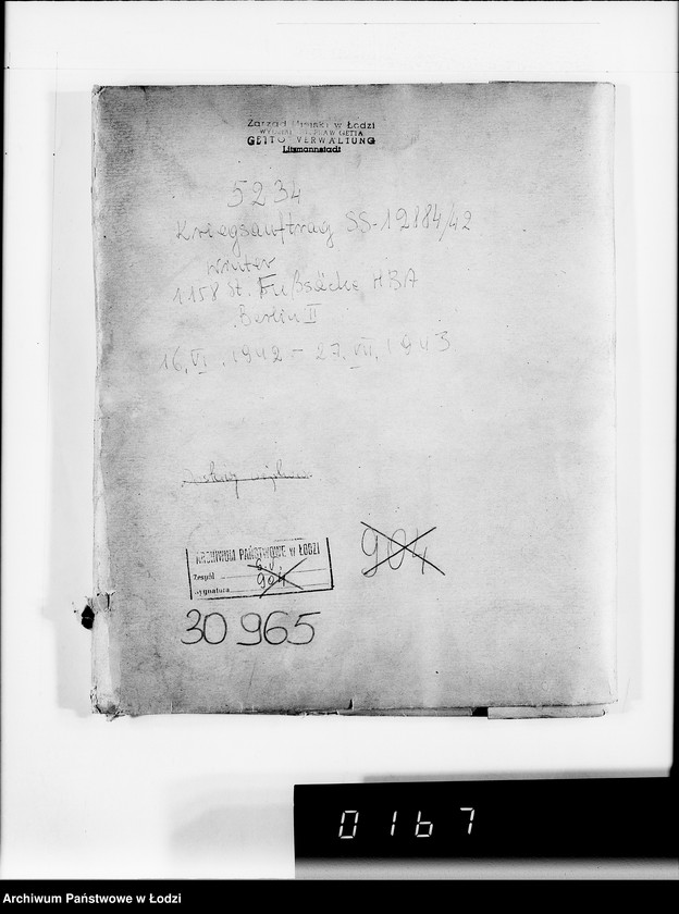 Obraz 4 z jednostki "5234 Kriegsauftrag SS-12884/42 Winter 1.158 St.Fusssäcke H.B.A.Berlin"