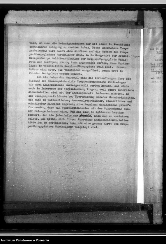 Obraz 6 z jednostki "Poligon wojskowy w Biedrusku, wstrzymanie planowania nad zabudową Łodzi i Poznania"