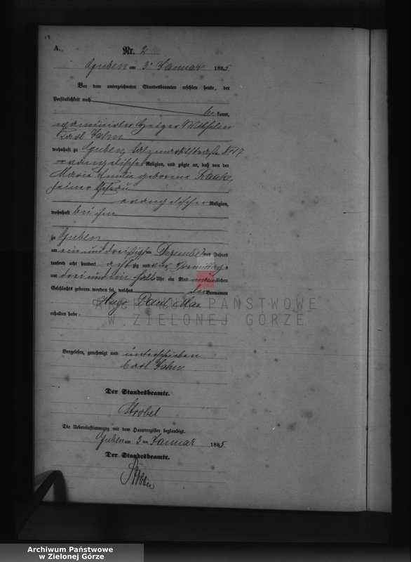 image.from.unit.number "Geburts-Neben-Register, Band I von No 1 bis No 500"