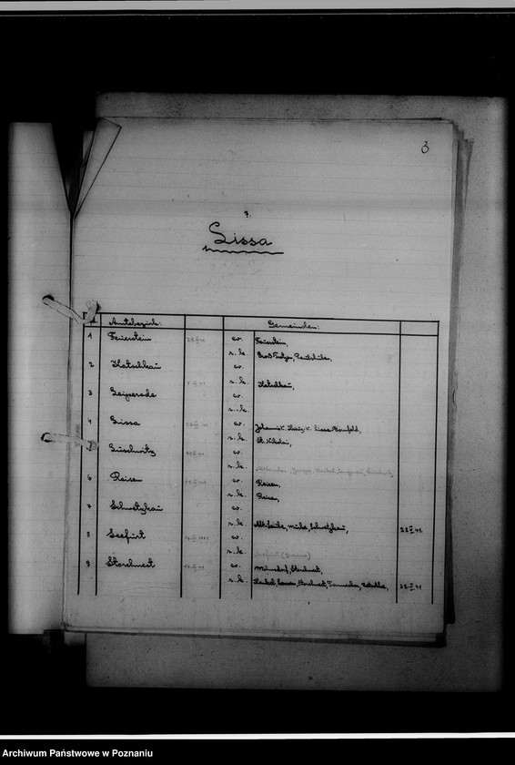 Obraz 7 z jednostki "Einziehungsprotokolle [ksiąg kościelnych] Kreis Lissa [powiat leszczyński]"