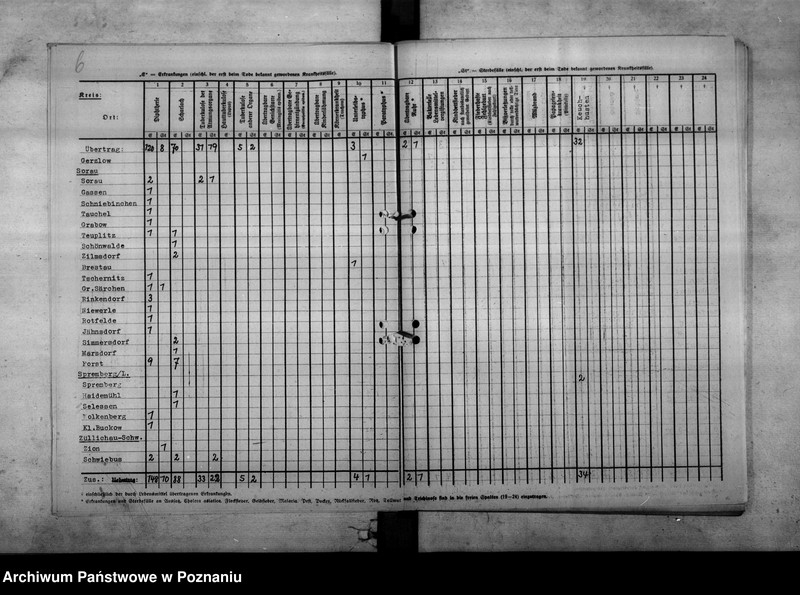 Obraz 10 z jednostki "Nachweisungen der Fälle von übertragbaren Krankheiten"