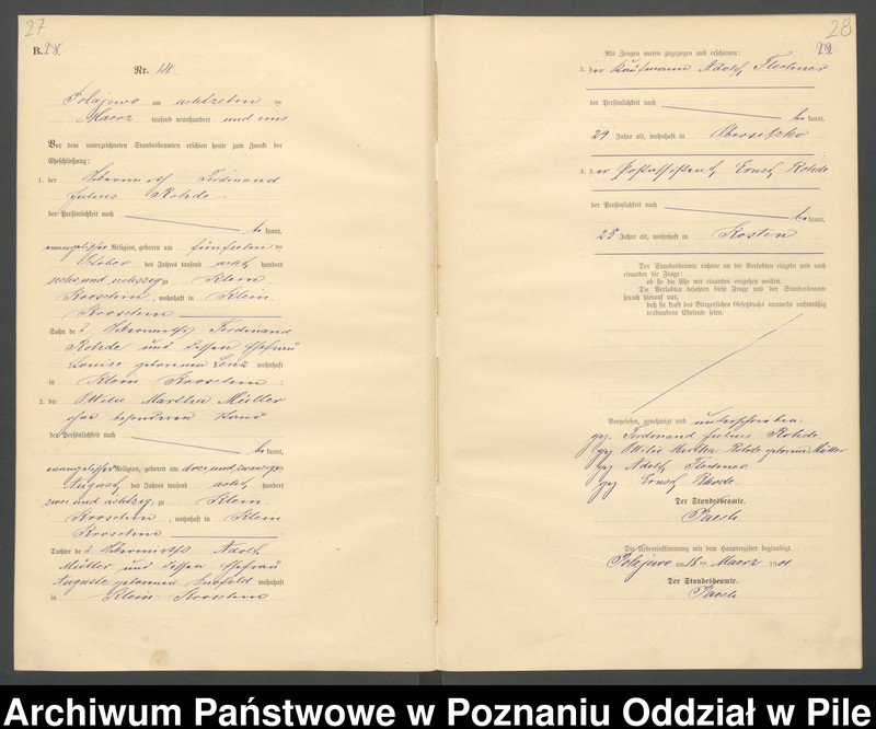 Obraz 17 z jednostki "Księga małżeństw"