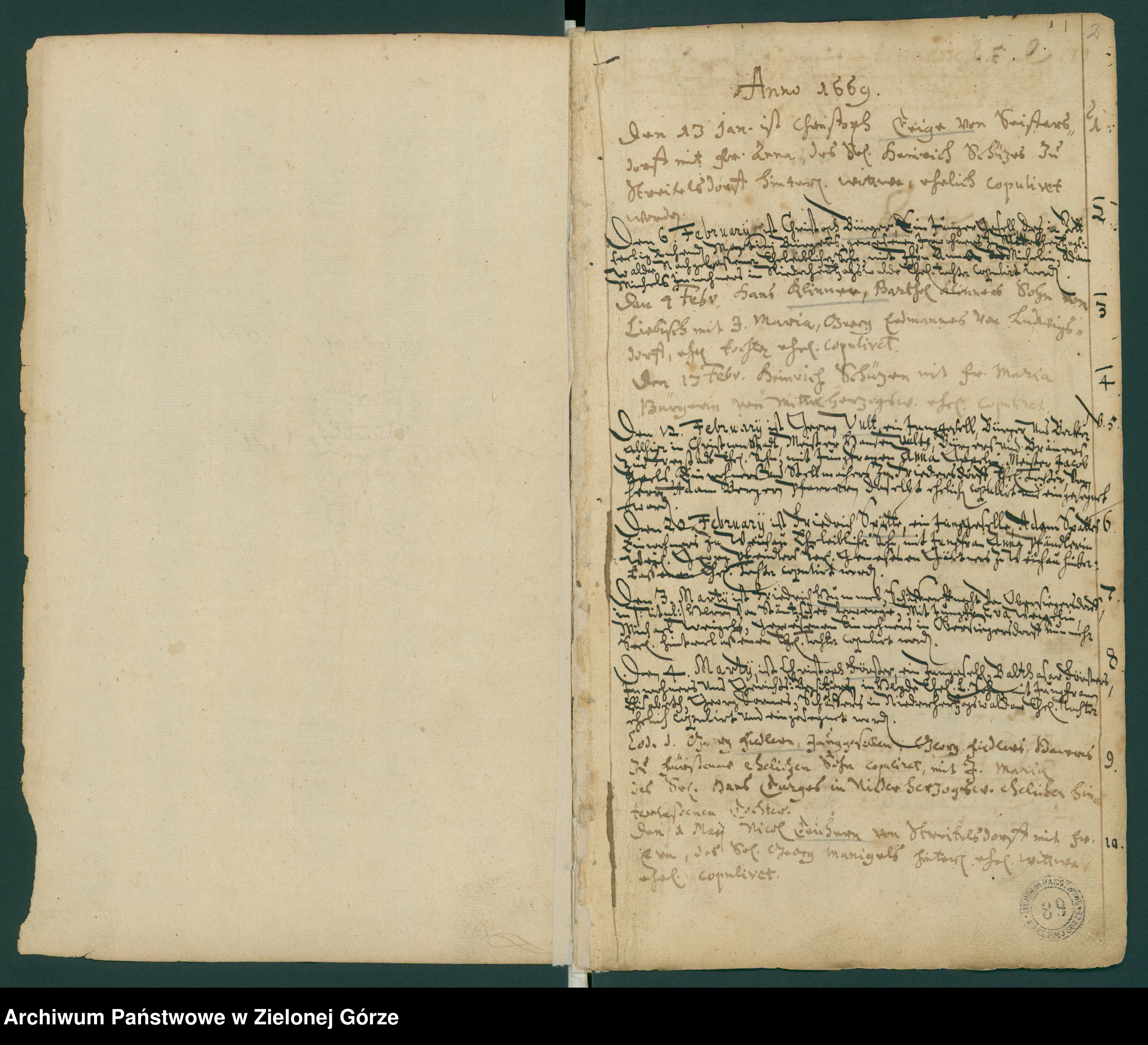 Skan z jednostki: Trau Register von Christianstadt von 1669 bis 1830.