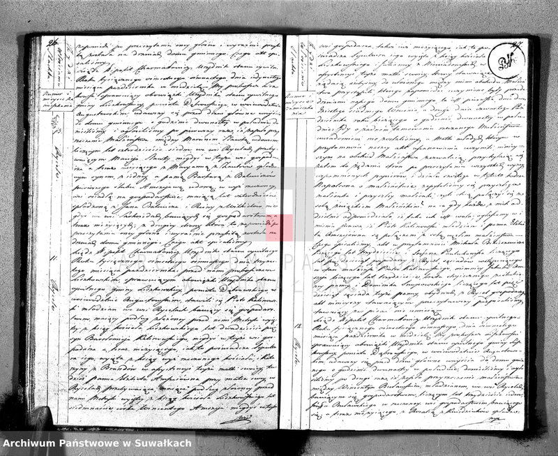 Obraz 16 z jednostki "Księga Aktów Zaślubionych Urzędnika Stanu Cywilnego Gminy Liszkowskiey od 1- go stycznia 1818 roku"