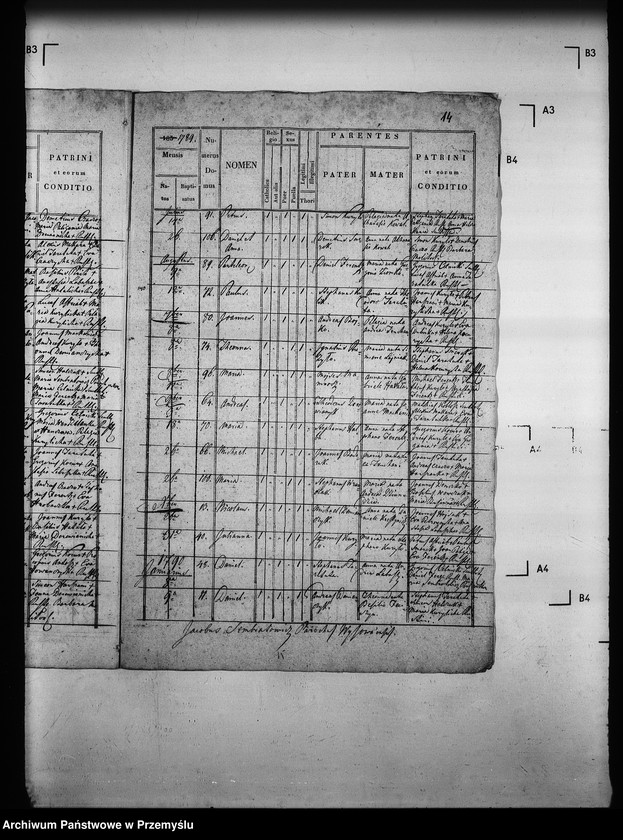 Obraz 18 z jednostki "[Kopie ksiąg metrykalnych parafii Wysowa z filią Blechnarka (dekanat Gorlice)]"