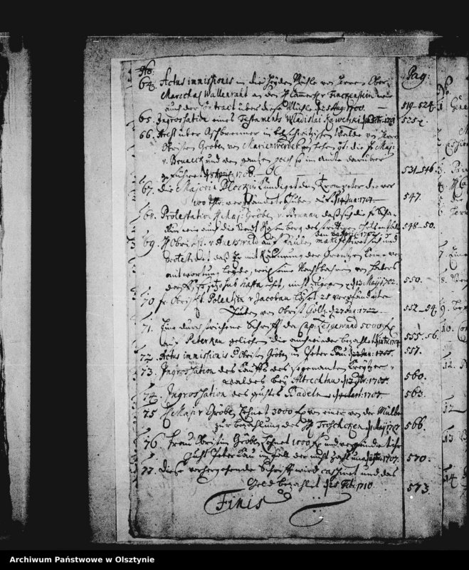 image.from.unit.number "Register über zwei Schönbergische Ambtsbücher von 1693-1671 und Specyfication der im Ambte vorhandenen Acten von 1705-1721 und 9 Rescripta"