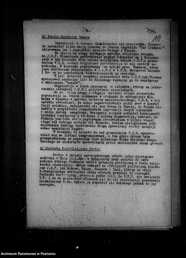 Obraz 14 z jednostki "Sprawozdania z życia mniejszości narodowych za miesiące październik, listopad, grudzień 1934 r."
