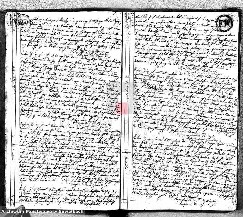 image.from.unit.number "Akta Cywilne Urodzonych Gminy Krasnopolskiey Pttu Seyneńskiego od Ru 1814."