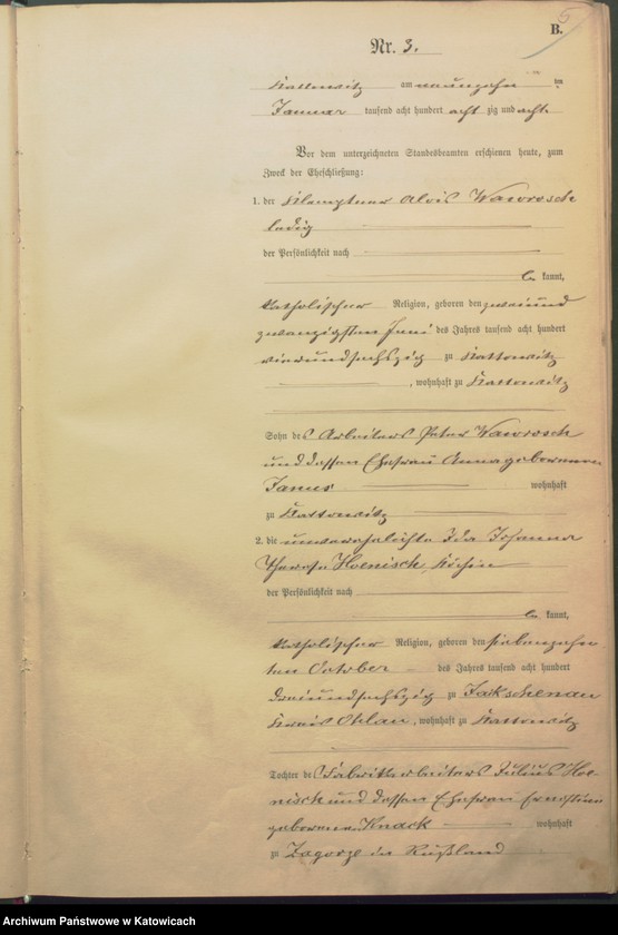 Obraz 8 z jednostki "Księga małżeństw nr 1 – 134"