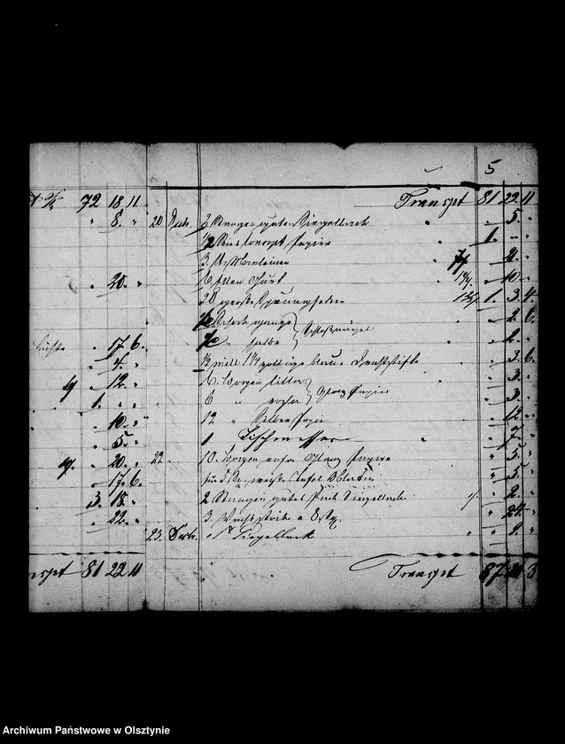 image.from.unit.number "Conto- Buch des Kaufmanns Rohrer in Angerburg für die Frau Gfin Lehndorff, Steinort"