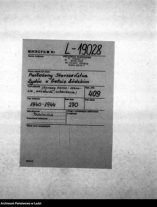 Obraz 2 z jednostki "[Sprawy karne: zeznania, meldunki, oskarżenia]"