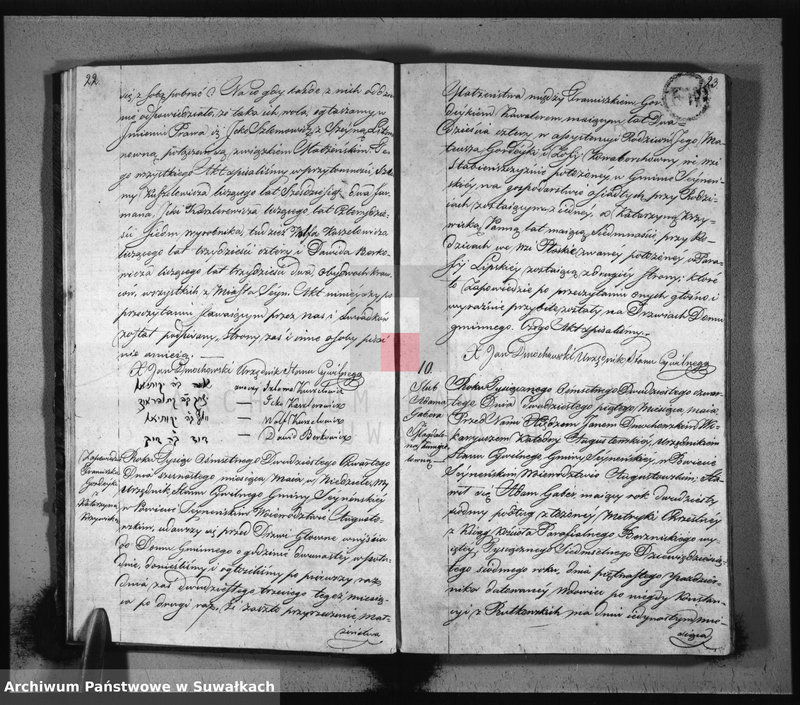 image.from.unit.number "Akta zaślubionych gminy seyneńskiey w roku 1824."