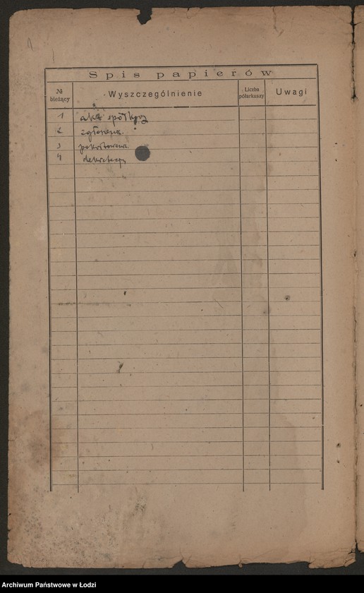 Obraz 3 z jednostki ""Fortuna"- Karol Kujawski, Stanisław Koperski i S-ka- biuro handlowo-komisowe oraz kupno i sprzedaż przetworów przemysłowych i ziemiopłodów"