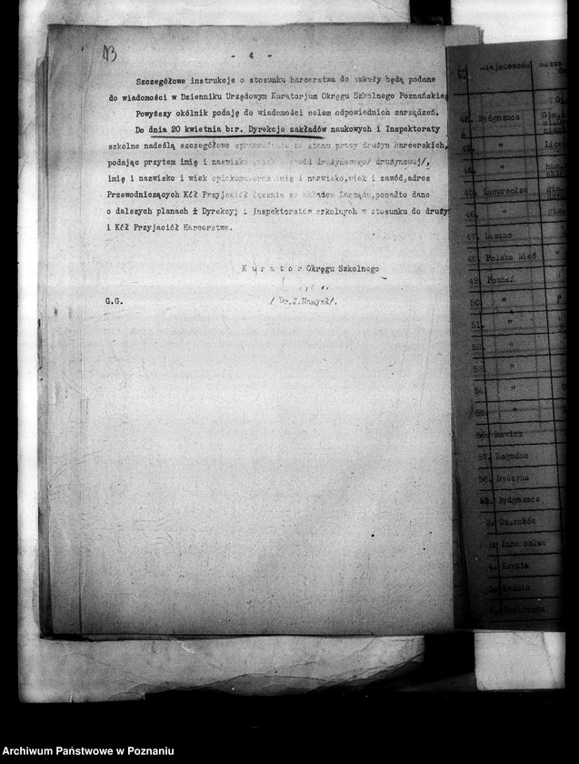 Obraz 17 z jednostki "[Sprawozdania ze stanu organizacyjnego i pracy drużyn harcerskich w szkołach]"