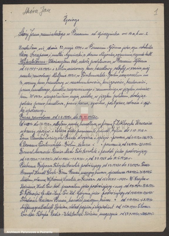 Obraz 12 z jednostki "Życiorysy powstańców wielkopolskich: S - tom lll /Skóra Jan - Sobański Franciszek/."