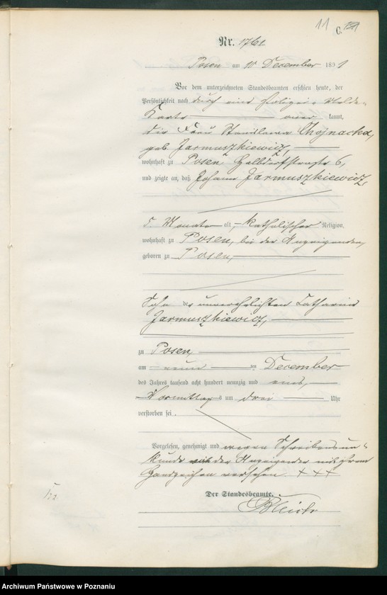 Obraz 14 z jednostki "Księga zgonów t. V"