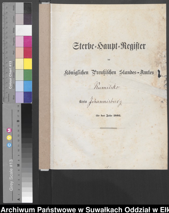 image.from.unit.number "Sterbe-Haupt-Register des Königlichen Preussischen Standes-Amtes Kumilsko Kreis Johannisburg"
