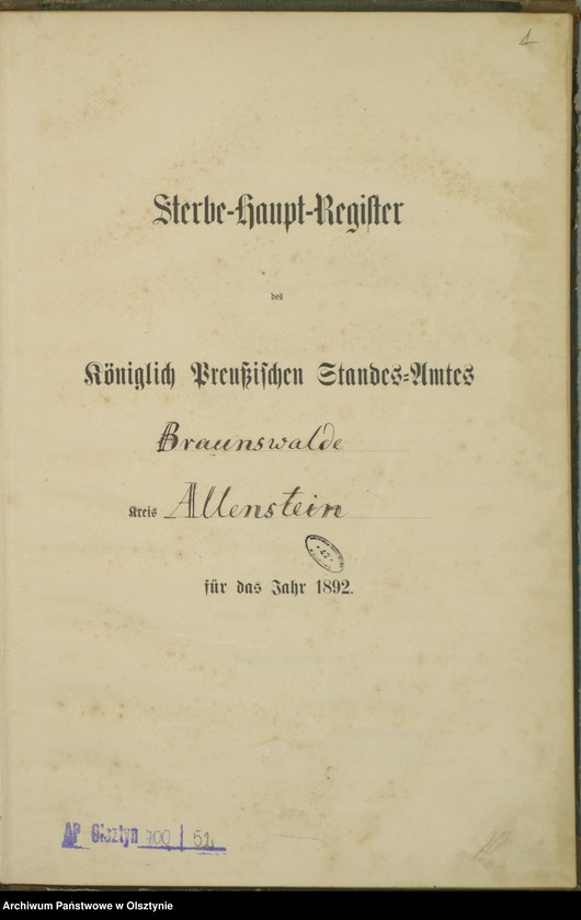 image.from.unit.number "Sterbe-Haupt-Register Nr 1 - 51"