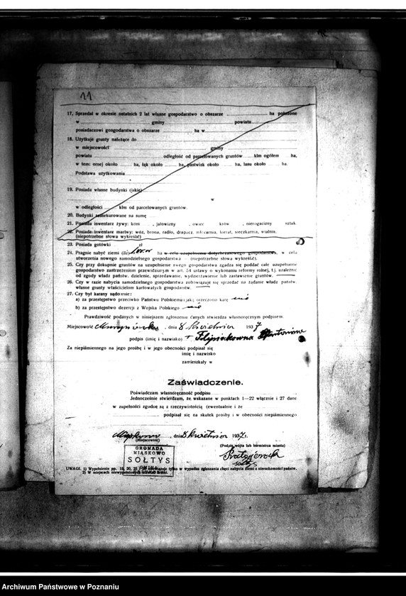 Obraz 16 z jednostki "/Parcelacje majątku Murzynówko powiat średzki/"