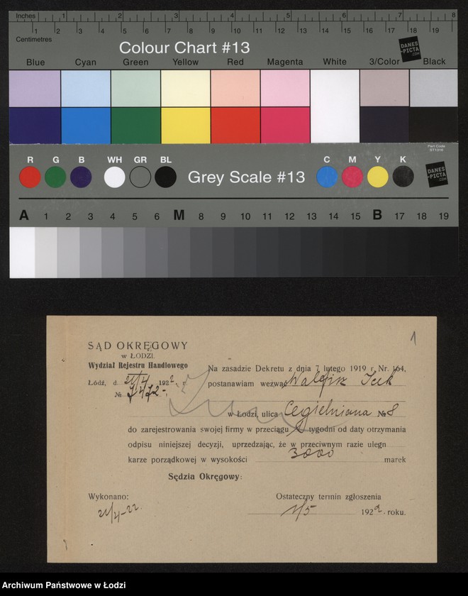 Obraz 3 z jednostki "Icek Walfisz – pośrednictwo handlowe"