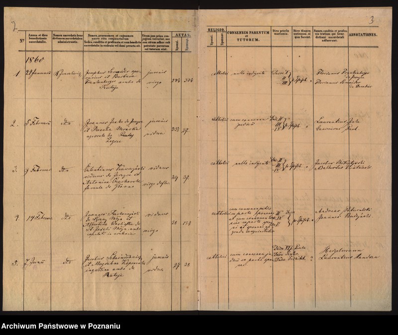 Obraz 3 z jednostki "Księga małżeństw"