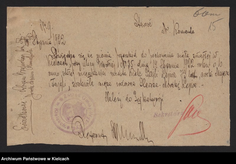 image.from.unit.number "Załączniki do akt zgonu Okręgu Bożniczego Kielce za rok 1922"
