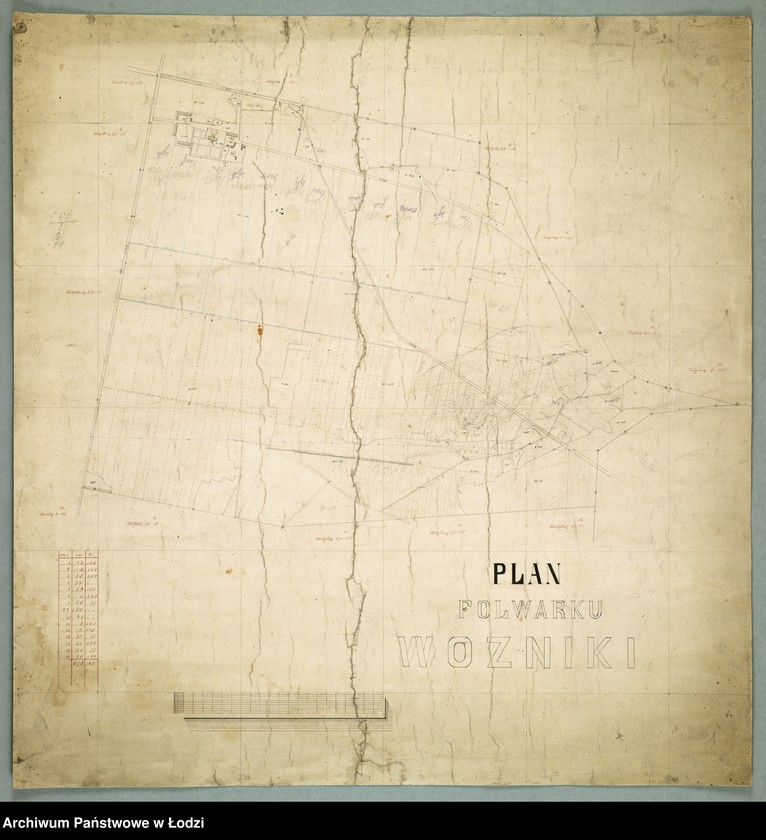 Obraz 1 z jednostki "Plan folwarku Woźniki"