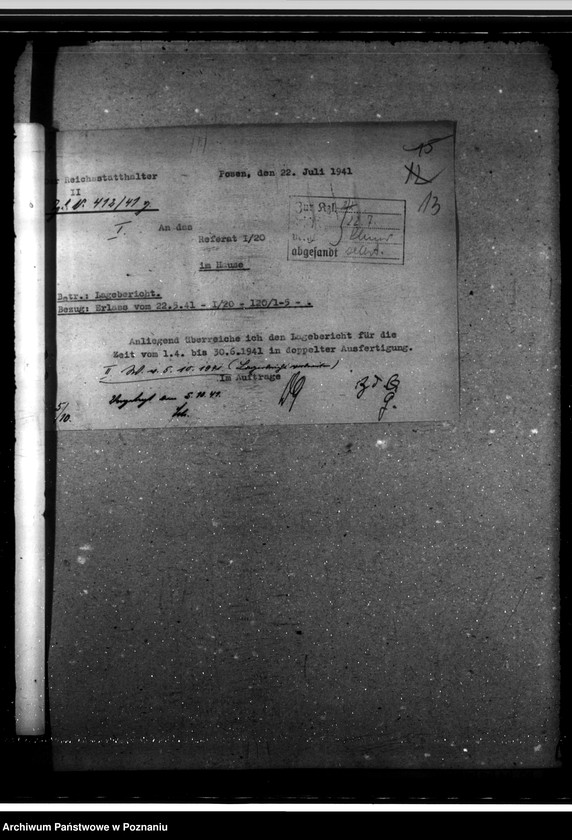 Obraz 17 z jednostki "Lageberichte der Regierungspräsidenten, Gesundheitswesen und Volkspflege"