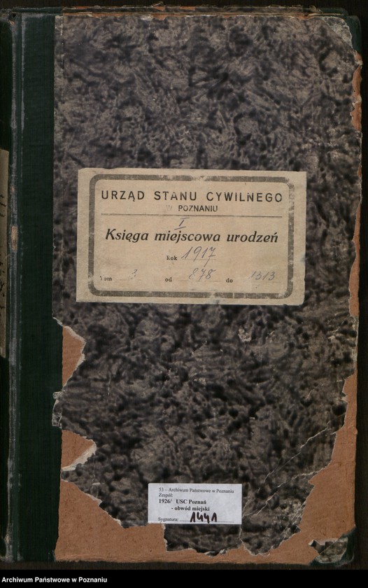 Obraz 2 z jednostki "Księga miejscowa urodzeń tom III [Rejestr główny urodzeń]"