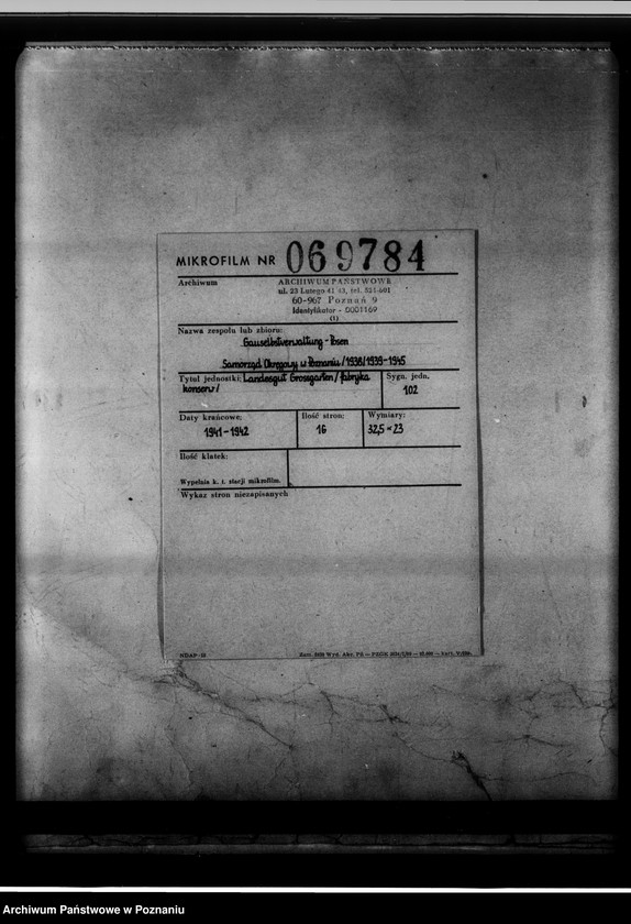 Obraz 2 z jednostki "Landesgut Grossgarten [fabryka konserw]."