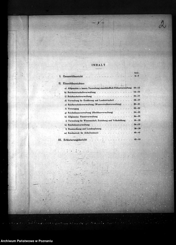 Obraz 6 z jednostki "Übersicht über die Haushaltseinnahmen und Ausgaben sämtlicher in der Behörde des Reichsstatthalters vertretenen staatlichen Verwaltungszweige"