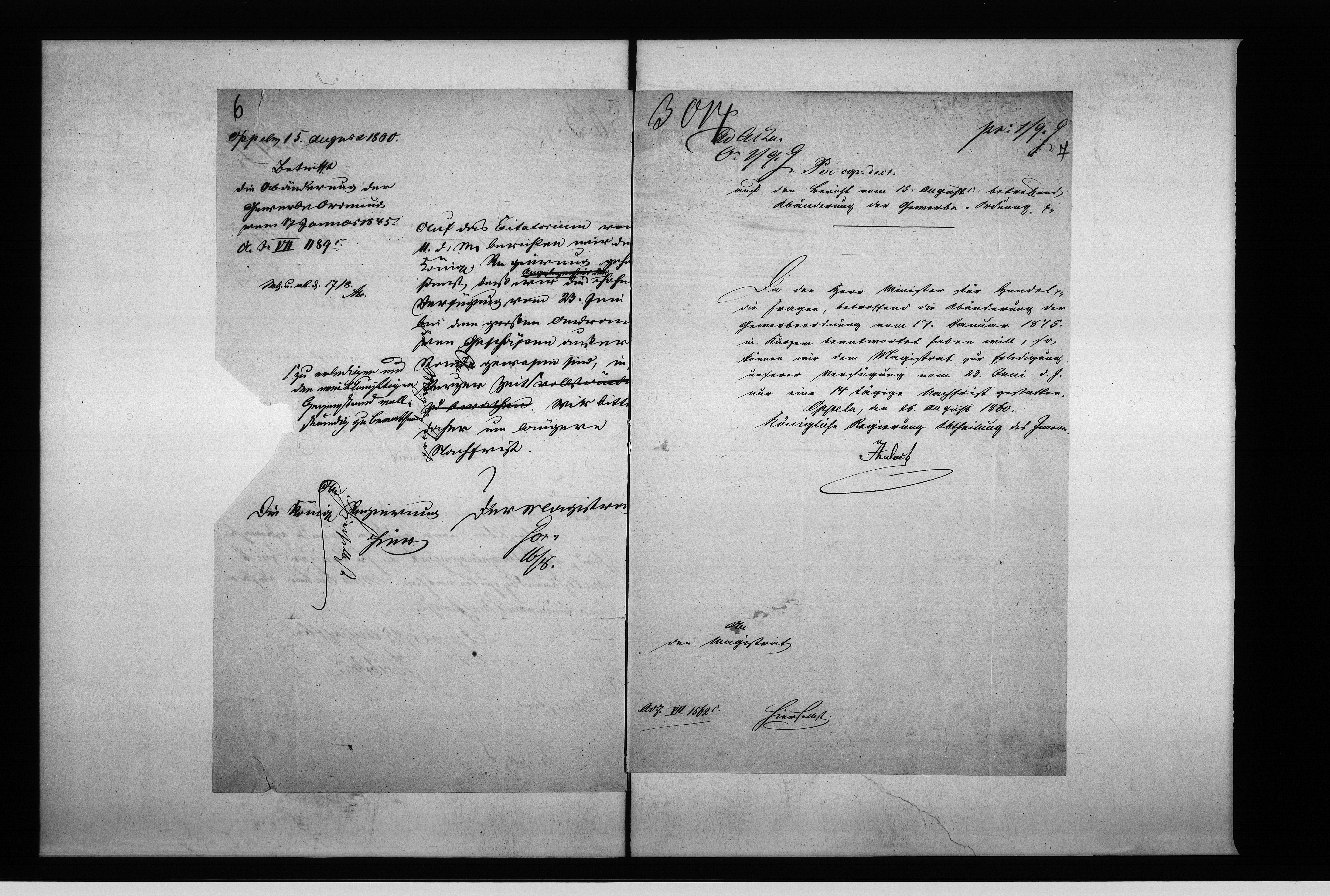 image.from.unit.number "Acta des Magistrats zu Oppeln betreffend Gutachten über Abänderung der Gewerbe-Ordnung und Gewebesteuer Gesetzgebung"