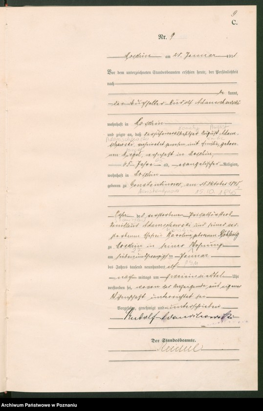 Obraz 12 z jednostki "[Rejestr główny zgonów]"