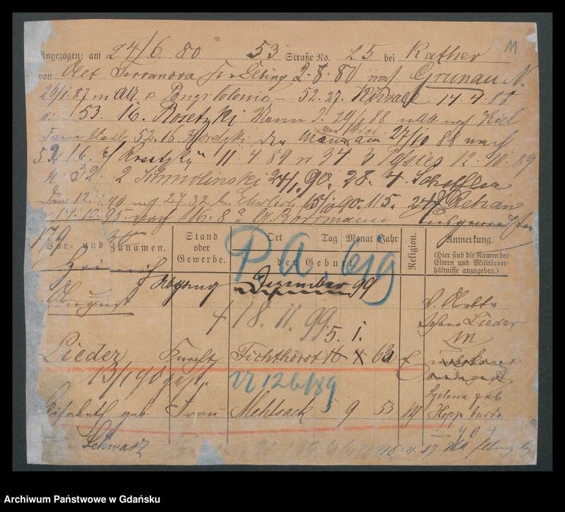 image.from.unit.number "Karty meldunkowe: Lieder - Liedtke August"